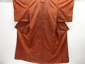 一つ紋手織り紬着物